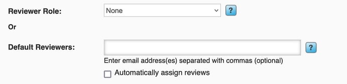 Image of Reviewer Role Drop Down