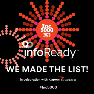 InfoReady Inc5000 Announcement image