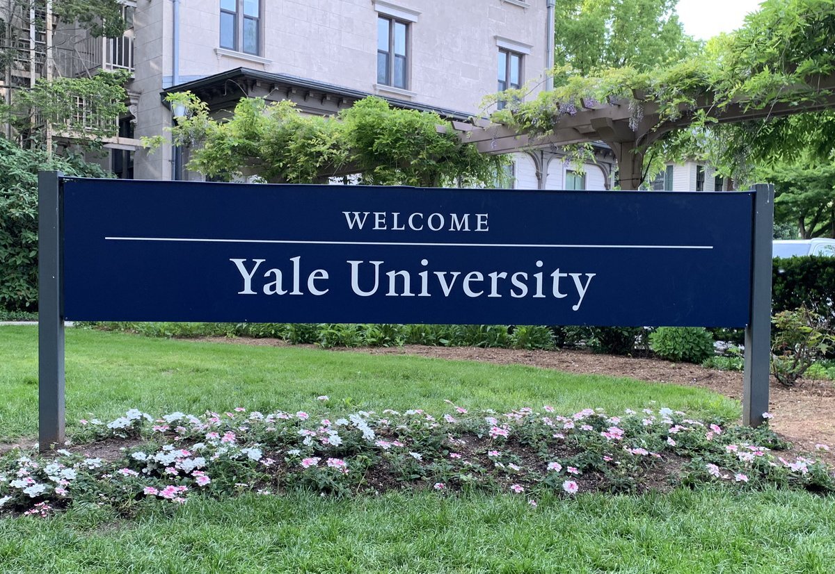 Yale University sign