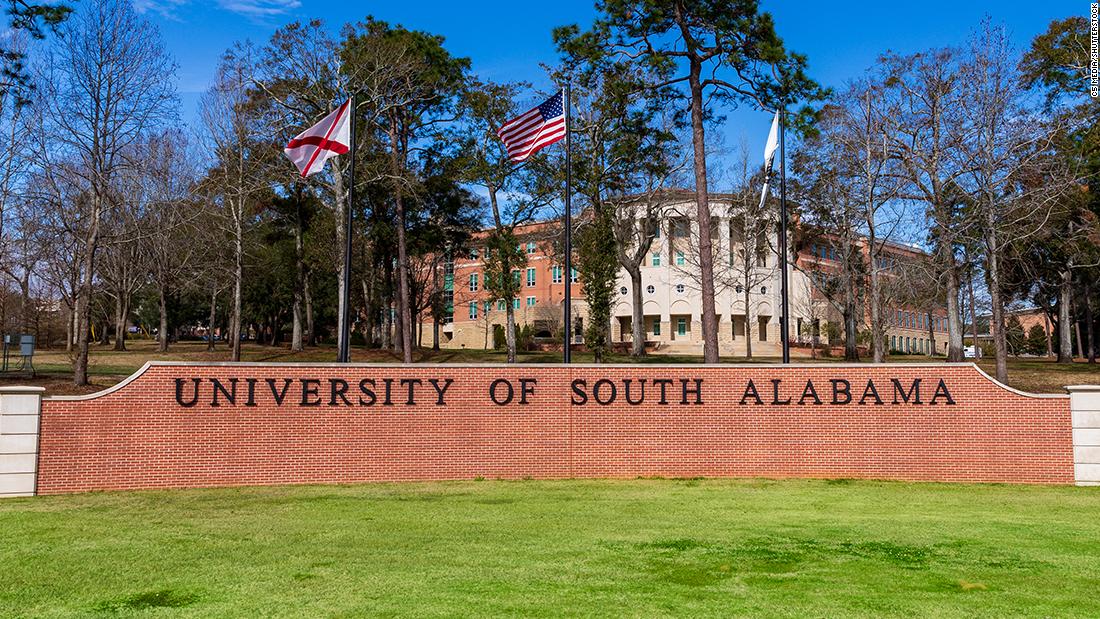 University of South Alabama sign
